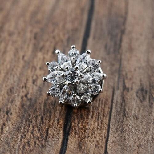 1.4cm Womens Mini Brooches Flower Zircon Lapel Pin Clothing Decoration Girl Brooch Accessories for Women