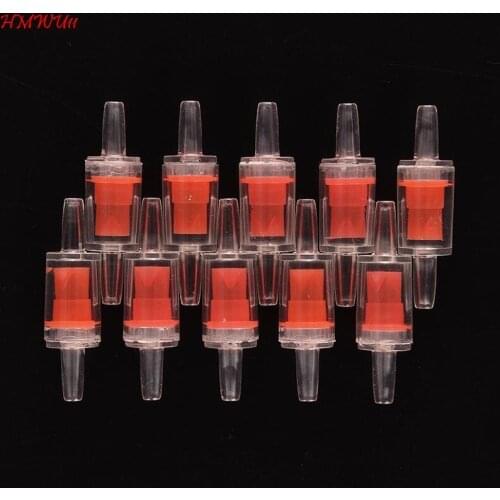 1pc/2pcs Plastic One Way Non-Return Check Valve Aquarium Co2 System Aquarium Air Pump Red Bathroom Equipment