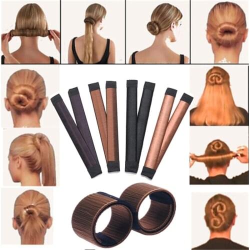 1Pcs Magic Hair Styling Multi Function Hair Donut Girls Hair Accessories French Twist Magic DIY Tool Bun Hair Maker Free Ship
