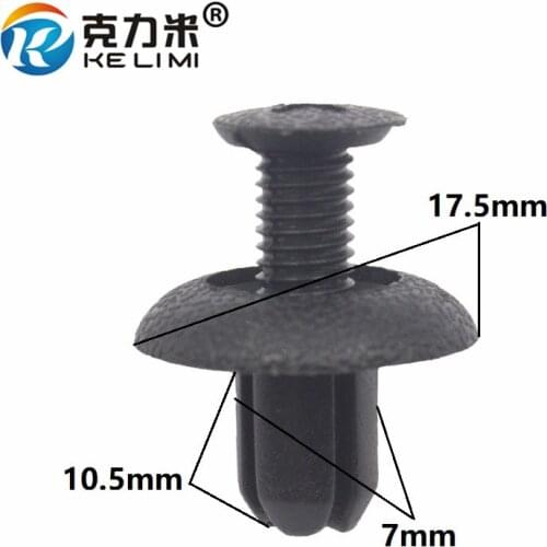 KE LI MI Fits 7mm Hole plastic screw snaps fastener for BMW bumper fender door panel trim retainer Molding clips