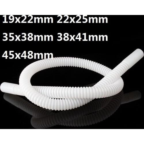 19x22mm 22x25mm 35x38mm 38x41mm 45x48mm PTFE bellow corrosion corrugated tube Corrosion resistant accordion pipe Feeding hose
