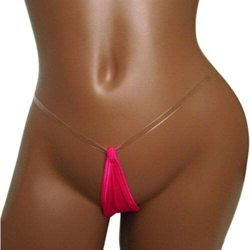 2020 Invisible Straps See Through Bikini Bottoms Women Micro G-String Transparent Thongs Sexy Beach Wear T Back Clubwear Panties