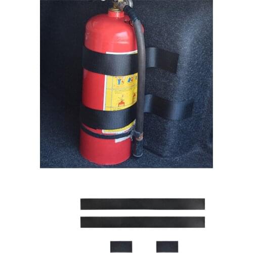 4Pcs/Set Car Sticker Belts Car Styling Fire Extinguisher Bandage Fixed Belt Car Trunk Storage Bag Magic Tapes Universal