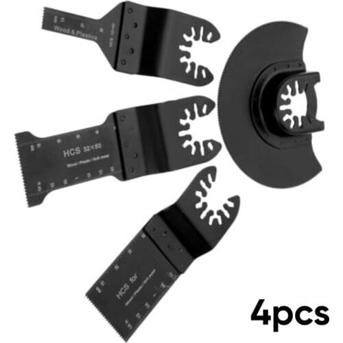 4pcs/Set 32mm/88mm E-cut Bi-metal Segment Saw Blade Oscillating Multi Tool For Renovator Power Tool Fein Multimaster