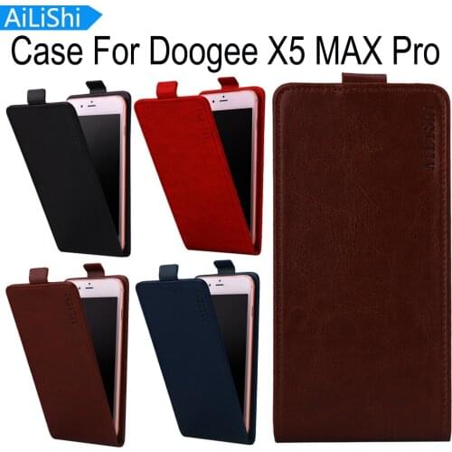 AiLiShi Fashion PU Protective Cover Skin Luxury Leather Case Up And Down Flip 4-Colors For Doogee X5 MAX Pro Case With Card Slot