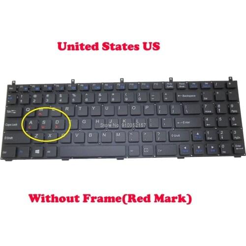 English Keyboard For CLEVO P270WN M9800 MP-08J43US-4302 6-80-X5100-010-1 6-79-P270WM0K-010-A MP-08J43US-4304W 6-80-P15S0-010-1