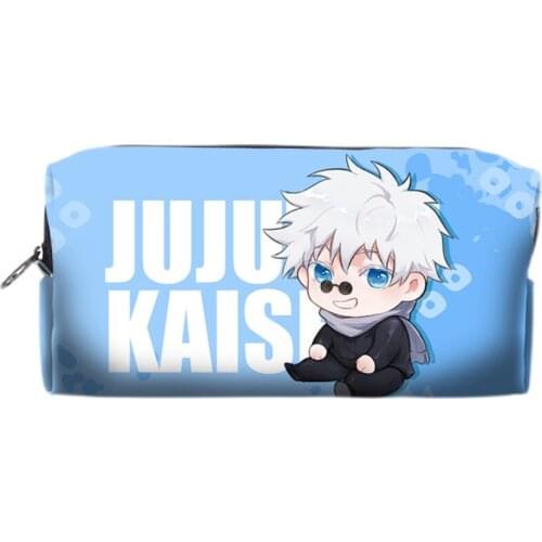 Anime Jujutsu Kaisen Gojo Satoru Toge Inumaki Fushiguro Megumi Cosplay Student Stationery Box Pen Bag Pencil Case Storage Gifts