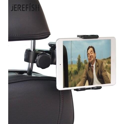 JEREFISH Car Headrest Tablets Mount Back Seat Bracket for iPad Pro Air Samsung Galaxy Tab Car Phone Holder for 4-11 inch Device