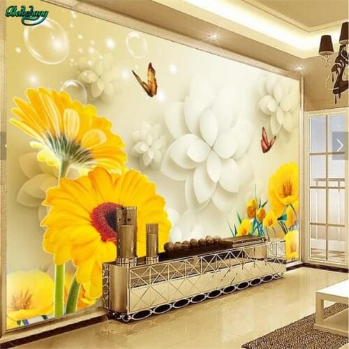 Beibehang Large Custom Wallpapers Yu Mei Sunboy Butterfly 3D TV Backdrop Wall Decorative