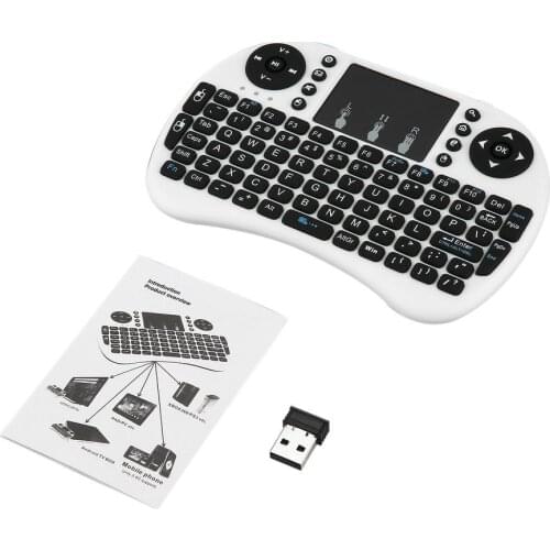 2.4GHz Wireless Keyboard for Android TV Box PC laptop 92 Keys DPI adjustable Wireless Keyboard Backlight with Touchpad Mouse