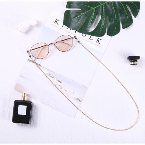 1pcs Women Sunglasses Chains Gold Chains Sunglasses Holder Anti-slip Cord For Reading Glasses Necklace Retainer Accessories