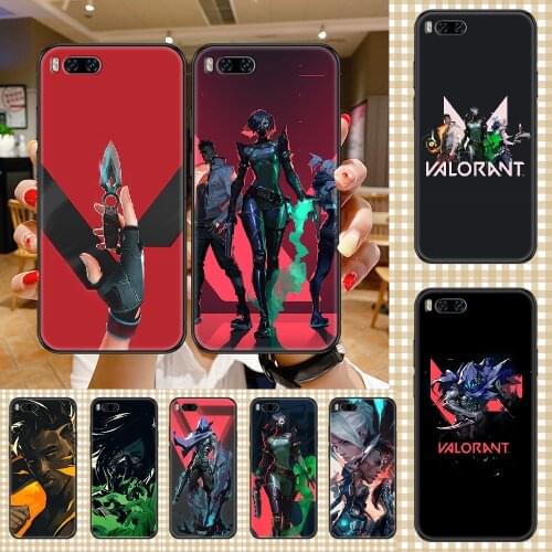 Game Valorant Phone case For Xiaomi Mi Max Note 3 A2 A3 8 9 9T 10 Lite Pro Ultra black luxury funda pretty Etui silicone