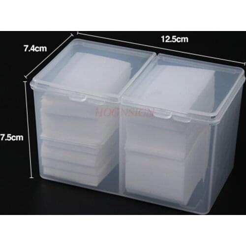 Manicure Cotton Box Storage Empty Box Manicure Tool Desktop Storage Box Pen Holder Box Cotton Pad Cotton Swab Nail Sale