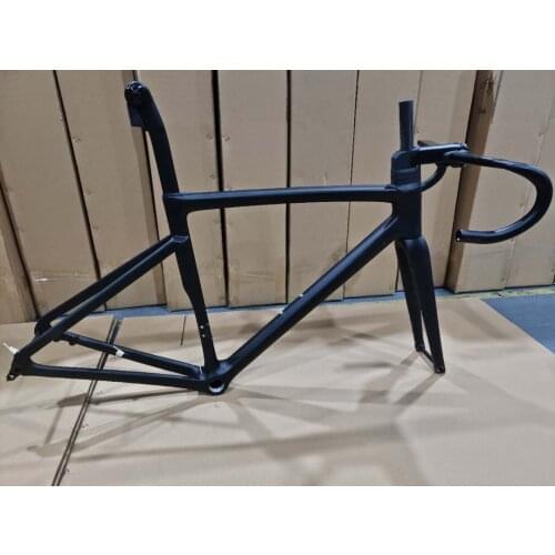 Road bike carbon frame All internal wiring frame Handlebar Stem Fork Seatpost headset clamp front and Rear thru-axle