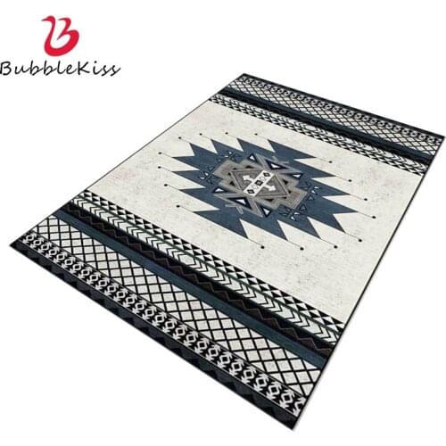 Bubble Kiss Grey Blue Rugs And Carpets For Living Room Home Customized Carpet Geometric Pattern Floor Mat Ethnic Style Large Rug