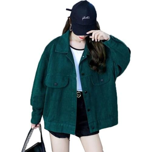 2021 Autumn Winter New Ladies Denim Jacket Fashion Denim Short Outerwear Womens Loose Workwear Coat All-Match Cowgirl Blouse