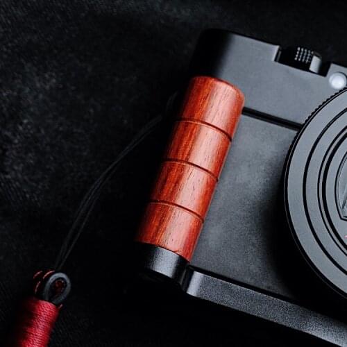 L Bracket for Sony RX100 III IV V VA Camera L Plate with Wooden Grip RX100 M3 M4 M5 M6