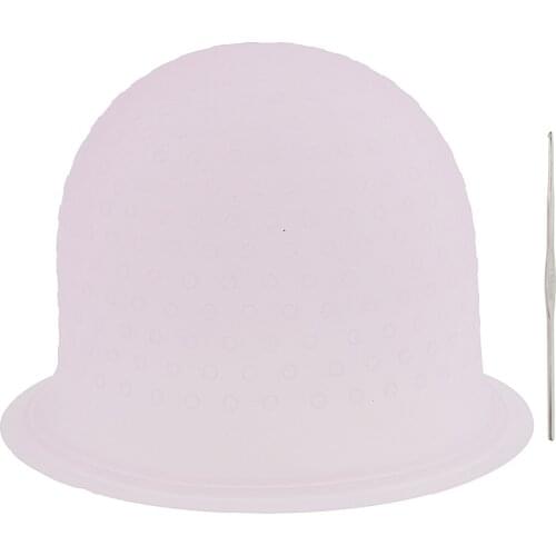 Reusable Salon Highlighting Dye Brush+Hair Coloring Frosting Cap+Metal Hook