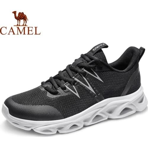 CAMEL Outdoor Men Running Shoes Sneakers Lightweight Sport Shoe Shock Absorption Cushion Breathable Outdoor Anti-Slip Male Shoes