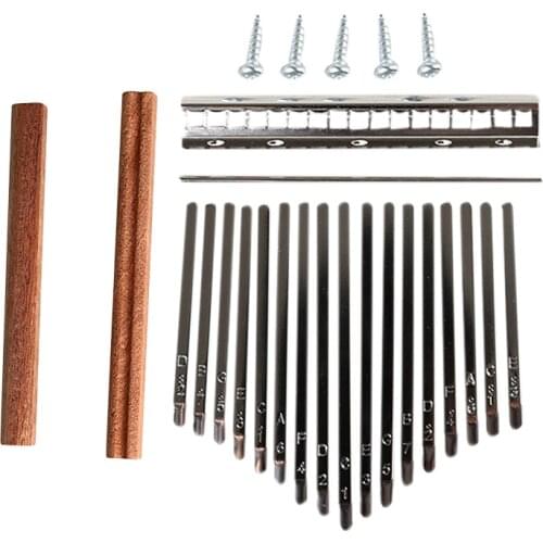 17-Key Kalimba DIY Keys Bridge Set Thumb Piano Musical Instrument Accessory Piano Steel Key Musical Instrument Accessories