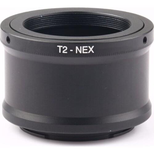 2020 new Lens Adapter Ring T2-NEX Telephoto Mirror Lens Adapter for Sony NEX E-Mount cameras to attach T2/T mount lens