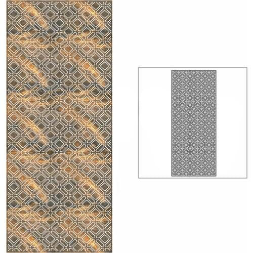 New Slim Spotted Diamond Lattice Background Plate Craft Embossing 2021 Metal Cutting Dies for DIY Scrapbooking Album Card Making