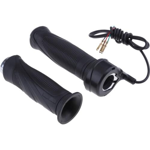 22mm 7/8" Twist Throttle Hand Grip Cable Kit for 24V/36V/48V E-Bike Dirtbike