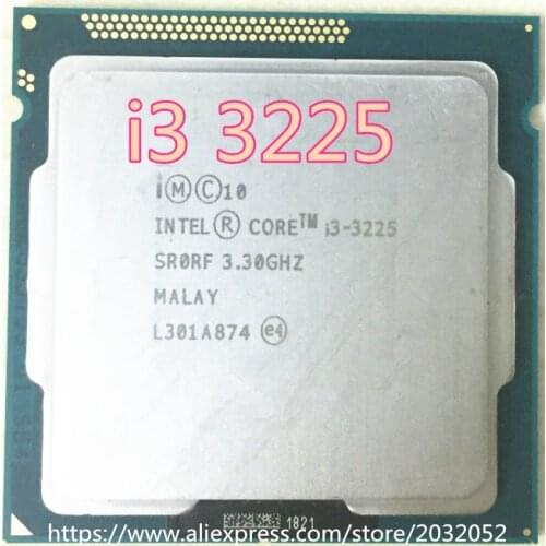 Intel Core i3-3225 i3 3225 I3 3225 Processor Intel HD Graphics 4000 (3M Cache, 3.30 GHz) LGA1155 Desktop CPU free shipping