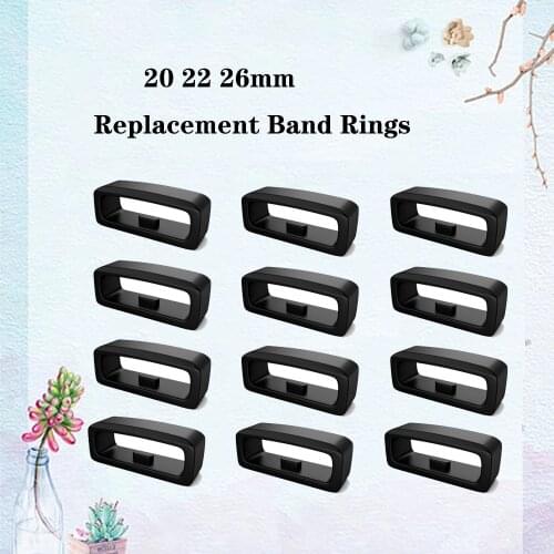 2-10 pcs Rubber Replacement Watch Strap Band Loop Security Holder Retainer Ring For Garmin Fenix 6S 6X 6 Pro 5X 5S 5 5 Plus 3 HR