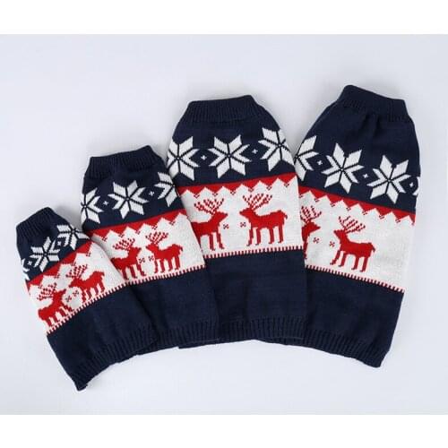 Christmas Dog Clothes Winter Dog Sweater Puppy Apparel Yorkshire Pomeranian Poodle Bichon Frise Pet Coat Outfit Cat Clothing