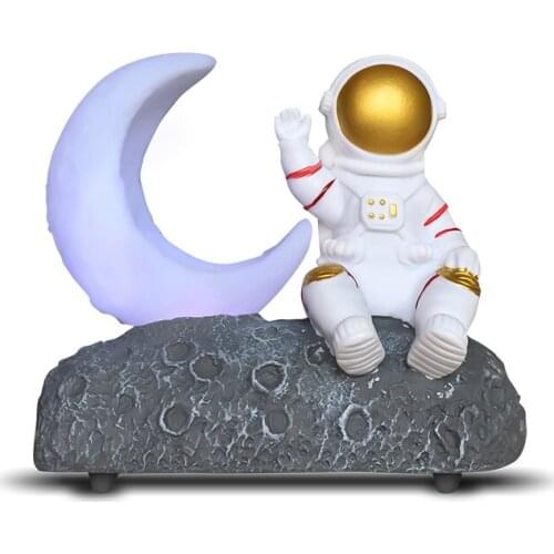 Christmas gift birthday gift spaceman moonlight night light bluetooth speaker room decoration multifunctional bluetooth speaker