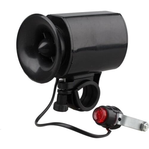 Waterproof Electronic Bicycle Bike Ultra-loud Bell 6 Sounds Horn Alarm Speaker