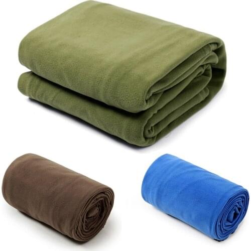 1pc Portable Fleece Sleeping Bag Liner Lightweight Tent Bed For Outdoor Hiking Backpacking Tent Bed Travel Warm Camping Blanket