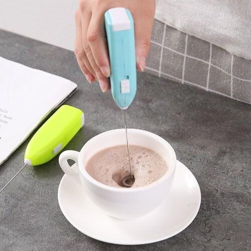 1pcs Practical Kitchen Cooking Tool Milk Drink Coffee Whisk Mixer Electric Egg Beater Frother Foamer Mini Handle Stirrer