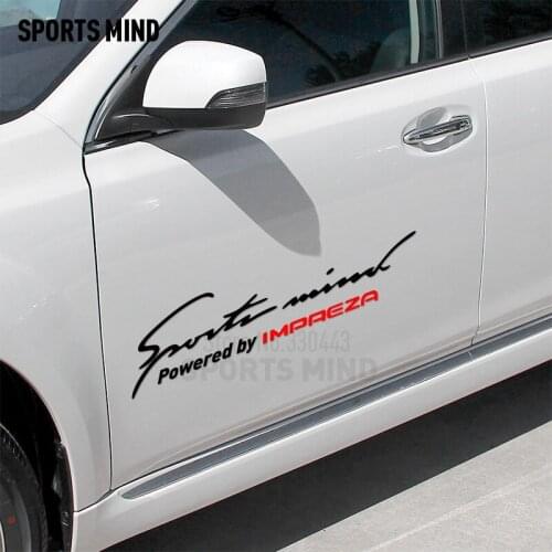 10 Pieces Sports Mind Car-Styling On Car Covers For Subaru impreza Sport Entertainment Car Sticker Decal exterior accessories