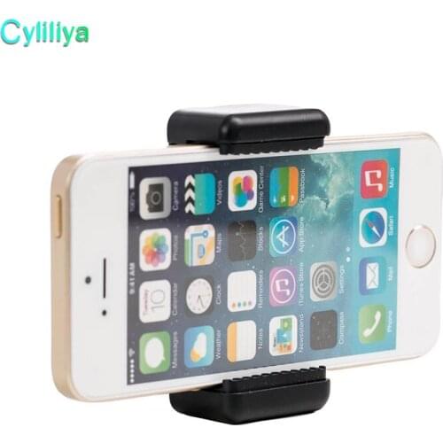 200pcs Mini Camera Stand Clip Tripod Adapter E Style Bracket Holder Mount For iphone X 8 plus Samsung S8 plus Smartphone