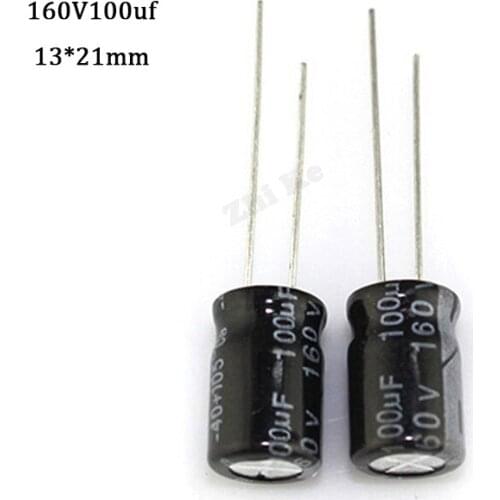 5 pcs Aluminum electrolytic capacitor 100 uF 160 V 13 * 21 mm frekuensi tinggi Radial Electrolytic kapasitor
