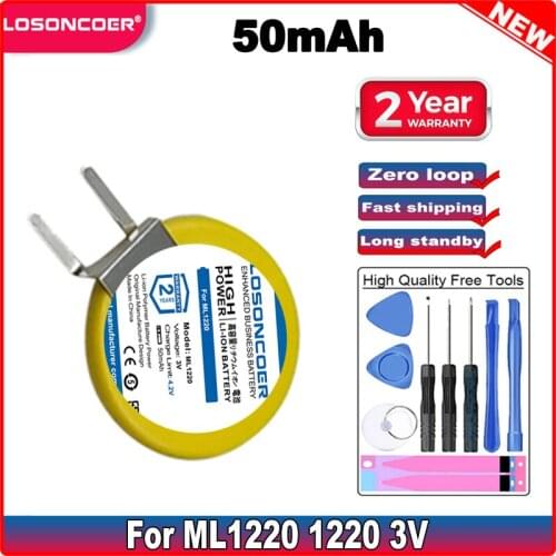 LOSONCOER ML1220 1220 3V 50mAh Battery