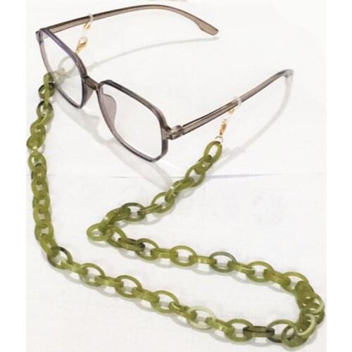 Acrylic Sunglasses Chain Mask hanging Chain Women Reading Glasses Hanging Neck Chain Largand Glasses Chain Eyeglasses Strap
