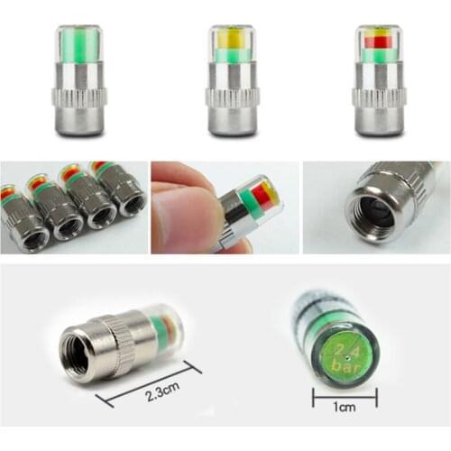 Car Tire Air Pressure Valve Stem Caps Sensor Indicator Alarm For Volkswagen Golf 4 5 6 7 Tiguan Passat b5 B6 B7 CC MK5 MK6 Polo