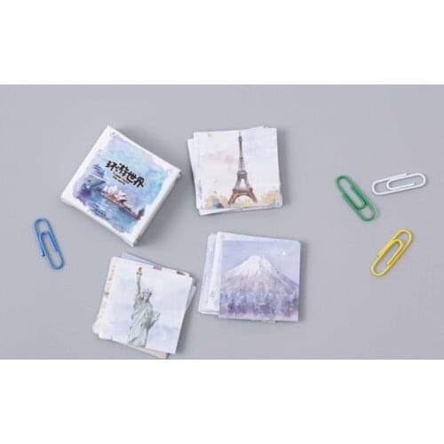 Happy travel decorative sticker(1pack=45pieces)