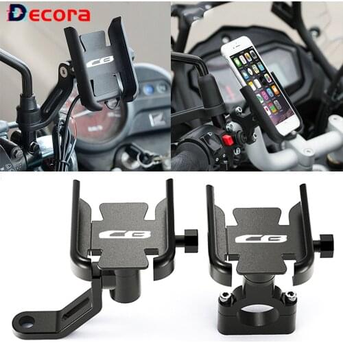 Motorcycle Cell Phone Holder GPS Stand Bracket For Honda CB125R CB250R CB500X CB500R CB650R CB650F CB1100 CB 400 150R 190R 300R