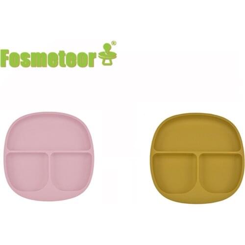 Fosmeteor Food Grade Baby Tableware Resistant Silicone Bowl With Anti-Fall Suction Cup Bowl Baby Training Food Supplement Bowl