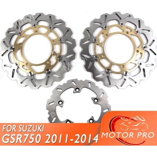 For Suzuki GSR 750 2011 2012 2013 2014 ABS Front Rear Brake Disc Disk Rotor Kit Motorcycle GSR400 GSR750 11 12 13 14 BANDIT 1200