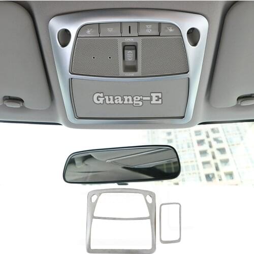 For Nissan X-trail xtrail T32/Rogue 2014 2015 2016 ABS chrome front inner rear tail read reading switch light lamp frame trim