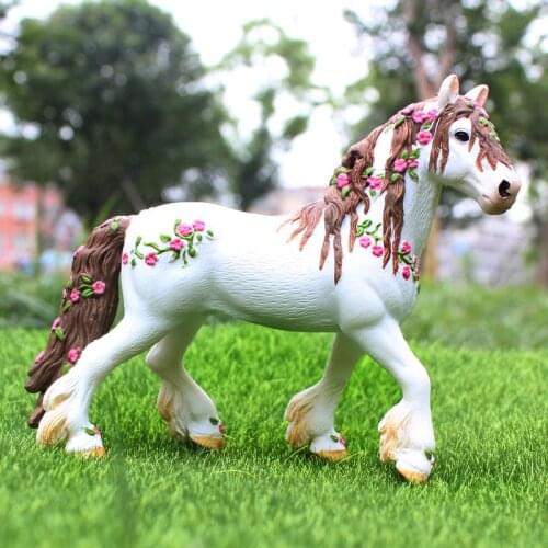 New Unicorn Doll Toy Simulation Mini Animal Model Unicorn Horse Figure Model Wild Figures Kids Toys Figurine Princess Knight
