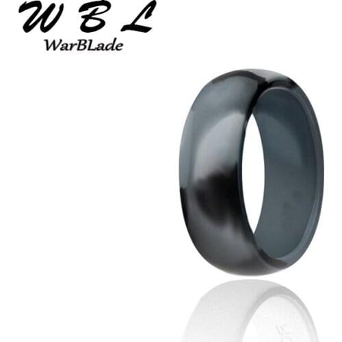 4pcs/set 8mm Food Grade FDA Silicone Finger Ring Hypoallergenic Crossfit Flexible Silicone Rings 6-12 Size For Men Women Wedding