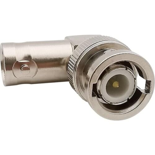 1Pcs L-Shape BNC Male Plug to BNC Female Jack Right Angle 90 Degree Adapter Coaxial Connectors For CCTV Security Video Surveilla