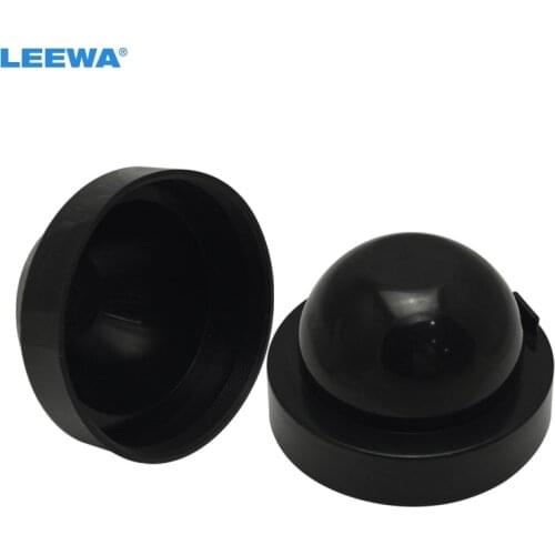 LEEWA 2PCS Waterproof DustProof Cover Rubber 70mm-90mm Anti-Dust Sealing For Car LED/HID Headlight Cover Cap #CA5597