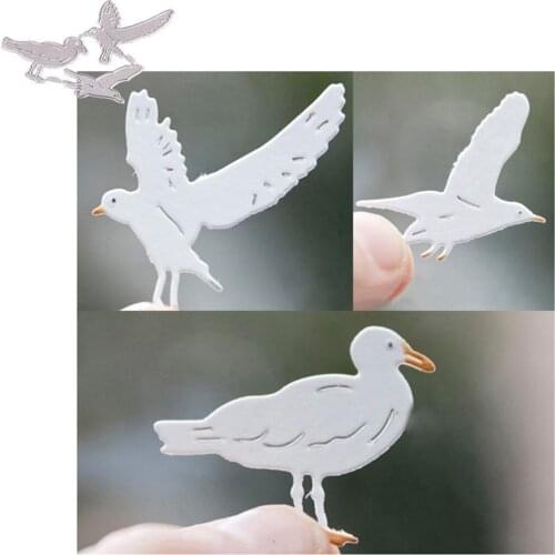 Seagull Bird Metal Cutting Dies For DIY Scrapbooking Paper Embossing Decoration Craft Knife Mould Blade Punch Stencils Dies 2021
